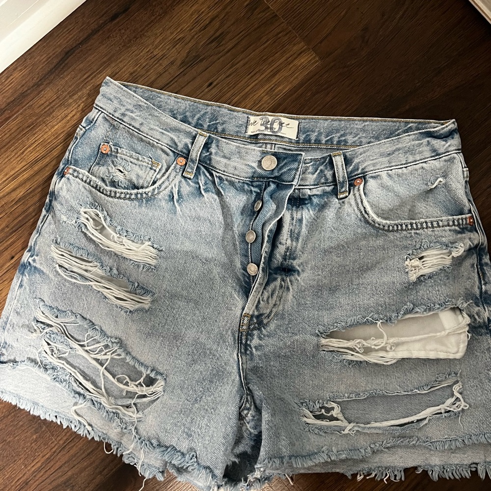 FREE PEOPLE DENIM SHORTS